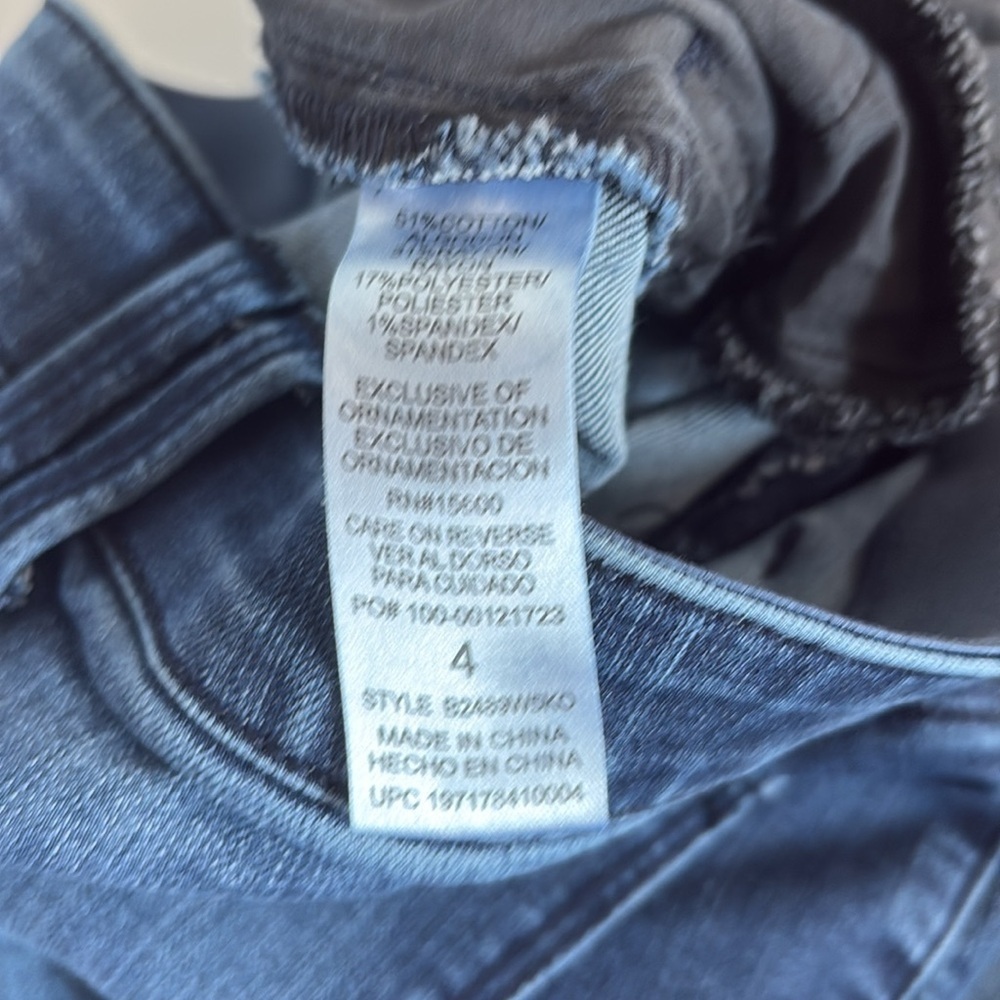 Democracy “Ab-Solution” Skyrise Flare trouser style blue jean dark wash - Picture 10 of 16